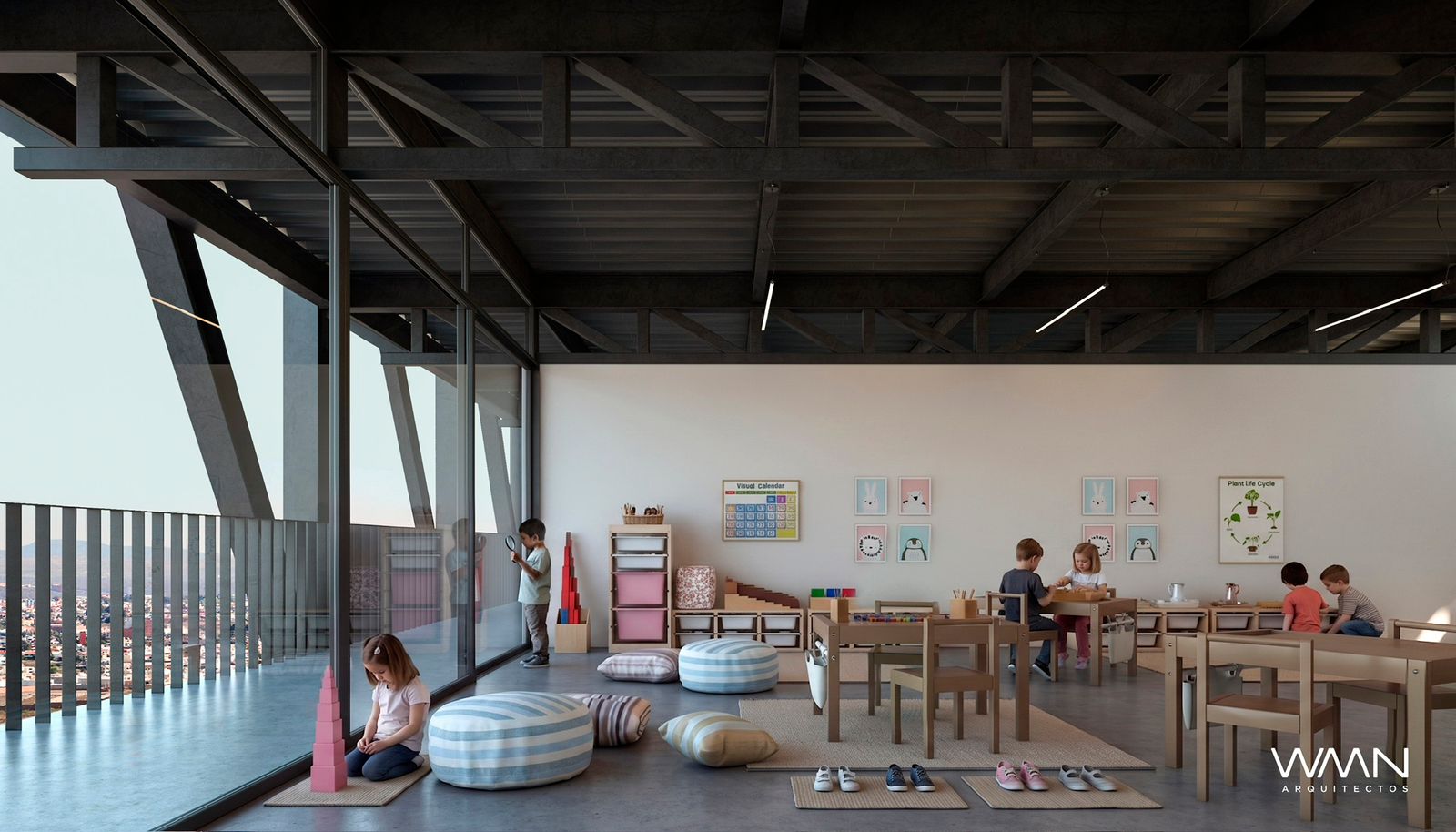 Vista 2 del proyecto de construcción de Montalba Colegio Montessori
